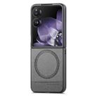 For Xiaomi Mix Flip Twill Fabric Leather Skin Magnetic Back Phone Case(Gray) - 2