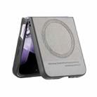 For Xiaomi Mix Flip Twill Fabric Leather Skin Magnetic Back Phone Case(Gray) - 3