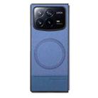 For Xiaomi Mix Fold 4 Twill Fabric Leather Skin Magnetic Back Phone Case(Blue) - 2