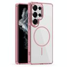 For Samsung Galaxy S22 Ultra 5G Star Shield Thin Circle MagSafe Phone Case(Pink) - 1