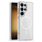 For Samsung Galaxy S23 Ultra 5G Star Shield Thin Circle MagSafe Phone Case(White) - 1