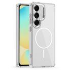 For Samsung Galaxy S24 FE 5G Star Shield Thin Circle MagSafe Phone Case(White) - 1
