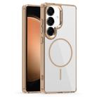 For Samsung Galaxy S23 FE 5G Star Shield Thin Circle MagSafe Phone Case(Desert Gold) - 1