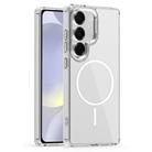 For Samsung Galaxy S24 5G Star Shield Thin Circle MagSafe Phone Case(White) - 1