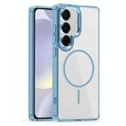 For Samsung Galaxy S24+ 5G Star Shield Thin Circle MagSafe Phone Case(Light Blue) - 1