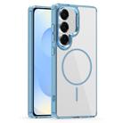 For Samsung Galaxy S25 5G Star Shield Thin Circle MagSafe Phone Case(Light Blue) - 1