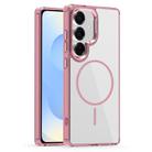 For Samsung Galaxy S25+ 5G Star Shield Thin Circle MagSafe Phone Case(Pink) - 1