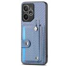 For Realme Neo7 Wristband Kickstand Wallet Back Phone Case with Tool Knife(Blue) - 2
