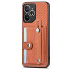 For Realme Neo7 Wristband Kickstand Wallet Back Phone Case with Tool Knife(Brown) - 2
