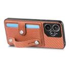 For Realme Neo7 Wristband Kickstand Wallet Back Phone Case with Tool Knife(Brown) - 3