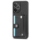 For Realme Neo7 Wristband Kickstand Wallet Back Phone Case with Tool Knife(Black) - 2