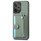 For Realme Neo7 Wristband Kickstand Wallet Back Phone Case with Tool Knife(Green) - 2