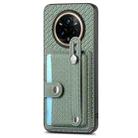 For Realme 14 Pro Wristband Kickstand Wallet Back Phone Case with Tool Knife(Green) - 2