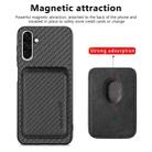 For Samsung Galaxy A36 5G Carbon Fiber Leather Card Magsafe Phone Case(Black) - 2
