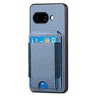 For Google Pixel 9a Carbon Fiber Vertical Flip Wallet Stand Phone Case(Blue) - 2