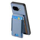 For Google Pixel 9a Carbon Fiber Vertical Flip Wallet Stand Phone Case(Blue) - 3