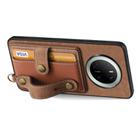 For Huawei Mate 70 Retro Cross Wristband Wallet Leather Back Phone Case(Brown) - 3