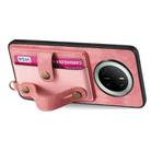 For Huawei Mate 70 Retro Cross Wristband Wallet Leather Back Phone Case(Pink) - 3