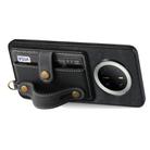 For Huawei Mate 70 Retro Cross Wristband Wallet Leather Back Phone Case(Black) - 3
