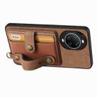 For Huawei nova 14 Pro Retro Cross Wristband Wallet Leather Back Phone Case(Brown) - 3