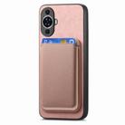 For Huawei nova 13 Retro Magsafe Card Bag PU Back Cover Phone Case(Pink) - 2