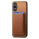 For Huawei nova 13 Retro Magsafe Card Bag PU Back Cover Phone Case(Brown) - 2