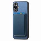 For Huawei nova 12 Retro Magsafe Card Bag PU Back Cover Phone Case(Blue) - 2