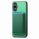For Huawei nova 12 Retro Magsafe Card Bag PU Back Cover Phone Case(Green) - 2