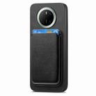 For Huawei Mate 70 Retro Magsafe Card Bag PU Back Cover Phone Case(Black) - 2