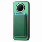 For Huawei Mate 70 Pro Retro Magsafe Card Bag PU Back Cover Phone Case(Green) - 2