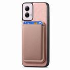 For Motorola Moto G Stylus 5G 2024 Retro Magsafe Card Bag PU Back Cover Phone Case(Pink) - 2