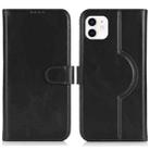 For iPhone 11 Genuine Leather Card Wallet MagSafe Phone Case(Black) - 1