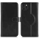 For iPhone 13 Pro Genuine Leather Card Wallet MagSafe Phone Case(Black) - 1