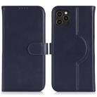 For iPhone 13 Pro Genuine Leather Card Wallet MagSafe Phone Case(Dark Blue) - 1