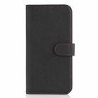 For iPhone 15 Pro Genuine Leather Card Wallet MagSafe Phone Case(Litchi Black) - 2