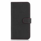 For iPhone 15 Plus / 14 Plus Genuine Leather Card Wallet MagSafe Phone Case(Litchi Black) - 2