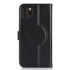 For iPhone 15 Pro Max Genuine Leather Card Wallet MagSafe Phone Case(Black) - 3