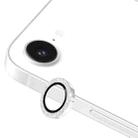For iPhone 16e ENKAY Hat-Prince Glitter Rear Camera Lens Aluminium Alloy Ring Tempered Glass Film(Silver) - 1