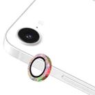 For iPhone 16e ENKAY Hat-Prince Glitter Rear Camera Lens Aluminium Alloy Ring Tempered Glass Film(Colorful) - 1