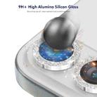 For iPhone 16e ENKAY Hat-Prince Glitter Rear Camera Lens Aluminium Alloy Ring Tempered Glass Film(Colorful) - 3