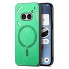 For Nothing Phone 2a Retro Magsafe Magnetic PU Back Cover Phone Case(Green) - 1
