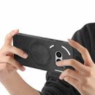 For Nothing Phone 2a Retro Magsafe Magnetic PU Back Cover Phone Case(Black) - 3