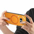 For Nothing Phone 2a Retro Magsafe Magnetic PU Back Cover Phone Case(Yellow) - 3