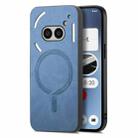 For Nothing Phone 2a Retro Magsafe Magnetic PU Back Cover Phone Case(Blue) - 1