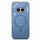 For Nothing Phone 2a Retro Magsafe Magnetic PU Back Cover Phone Case(Blue) - 2