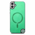 For Nothing CMF Phone 1 Retro Magsafe Magnetic PU Back Cover Phone Case(Green) - 1