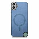 For Nothing CMF Phone 1 Retro Magsafe Magnetic PU Back Cover Phone Case(Blue) - 2