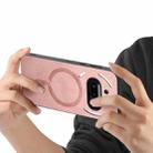 For Nothing Phone 3a Retro Magsafe Magnetic PU Back Cover Phone Case(Pink) - 3