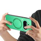 For Nothing Phone 3a Retro Magsafe Magnetic PU Back Cover Phone Case(Green) - 3