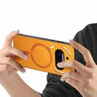 For Nothing Phone 3a Retro Magsafe Magnetic PU Back Cover Phone Case(Yellow) - 3